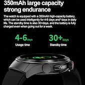 cheap Smart Wristbands-696 E800 Smart Watch 1.49 inch Smart Band Fitness Bracelet Bluetooth ECG+PPG Temperature Monitoring Pedometer Compatible with Android iOS Men Hands-Free Calls Message Reminder IP 67 46mm Watch Case