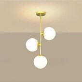 cheap Pendant Lights-LED Pendant Light Multi Lights Stair Spiral Luxury Home 3-Light 28 cm Glass  Modern Nordic Style Cafes Office 110-240V