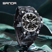 economico Orologi digitali-Orologio digitale SANDA da uomo Orologio sportivo all&#039;aperto moda casual cronometro luminoso sveglia impermeabile in TPU