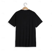 cheap Basic T shirts-Men&#039;s T Shirt Short Sleeve V Neck Summer Plain Sports Fashion Lightweight Vacation Casual Holiday Black White Red Top Tee for Men