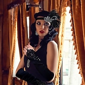 olcso Kiegészítők és még sok más-1920-as évek A nagy Gatsby Felszerelések Flapper fejpánt A nagy Gatsby Esküvői Vendég Gallér nélküli Jelmez Női Mindszentek napja Farsang Álarcos mulatság Parti Álarcos mulatság Esküvői fogadás