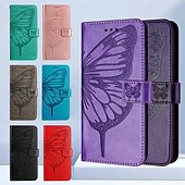 economico Cover per iPhone-telefono Custodia Per iPhone16 iPhone 15 Pro Max Plus iPhone 14 13 12 11 Pro Max Plus Mini SE Per retro Con supporto A calamita con cinturino da polso Farfalla Retrò TPU pelle sintetica