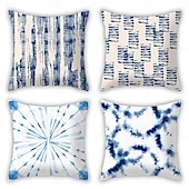 cheap Boho Style-Bohemian Decorative Toss Pillows Cover 4PC Soft Square Cushion Case Pillowcase for Bedroom Livingroom Sofa Couch Chair