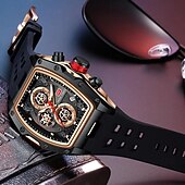 cheap Quartz Watches-MINI FOCUS Men Quartz Watch Outdoor Fashion Casual Wristwatch Luminous Calendar Waterproof Decoration Silicone Gel Watch