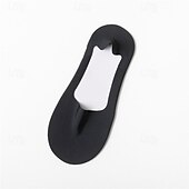 abordables calcetines caseros-Calcetines náuticos de seda helada para hombre, calcetines finos antideslizantes para primavera y verano para mujer, calcetines de fondo de algodón con tacones altos, calcetines invisibles de boca