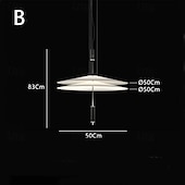economico Luci Isola cucina-lampada a sospensione a led lampada a sospensione lampada in vetro acrilico metallo moderno lampadario a sospensione lampadari a soffitto camera da letto 85-265v