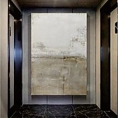 preiswerte Ölgemälde-handgemaltes 3D strukturiertes weißes abstraktes Gemälde auf Leinwand 3D strukturierte Wandkunst Boho moderne Leinwandkunst Wohnzimmer Dekor Pattle Knife Ölgemälde Wohndekor Hotelkunststück