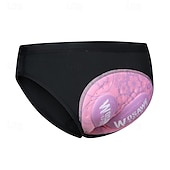 abordables Pantalones, shorts y faldas de mujer-WOSAWE Mujer Ropa interior de ciclismo Culotte Ciclismo Bicicleta Bermudas Pantalones cortos Ropa interior Ajustado Deportes Transpirable Secado rápido Alta elasticidad Cómodo Negro Rosa Licra Ropa