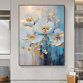economico Dipinti a olio-pittura a olio fatta a mano dipinta a mano arte della parete impressione fiori tela pittura decorazione della casa arredamento senza cornice solo pittura
