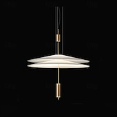 economico Luci Isola cucina-lampada a sospensione a led lampada a sospensione lampada in vetro acrilico metallo moderno lampadario a sospensione lampadari a soffitto camera da letto 85-265v