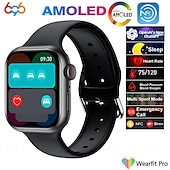 billige Smartarmbånd-696 HK9MINI Smartklokke 1.75 tommers Smart armbånd Smartwatch blåtann Skritteller Samtalepåminnelse Søvnmonitor Kompatibel med Android iOS Dame Herre Håndfri bruk Meldingspåminnelse IP 67 36mm urkasse