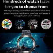 abordables Montres connectées-696 KC82 Montre intelligente 1.45 pouce Smartwatch Montre Connectée Bluetooth ECG + PPG Podomètre Rappel d&#039;Appel Compatible avec Android iOS Femme Hommes Mode Mains-Libres Rappel de Message IP 67