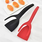 economico Utensili e gadget da cucina-Accessori da cucina multifunzionali 2 in 1 set di gadget da cucina spatola per frittata spatola in silicone da cucina per toast pancake pinze per uova cocina cucina accessori da cucina