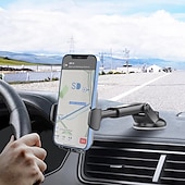 abordables Supports de voiture-Support de téléphone portable de voiture, console centrale de voiture, tige télescopique d&#039;aspiration, cadre de support de navigation fixe, support universel dans la voiture