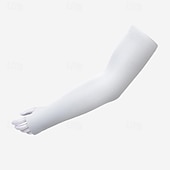 ieftine Αξεσουάρ Τρεξίματος-1 pereche Cizme pentru ciclism Mâneci Armwarmers Mâneci pentru răcire cu protecție solară UV Culoare solidă Respirabilitate Elastic Bicicletă Negru Alb Mov Mătase de Gheață pentru Pentru femei Adulți