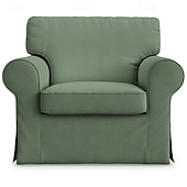 cheap Sofa Cover-Cotton 1 Seat Chair Sofa Cover with Cushion Cover , Replacement  Armchair Cover 1 Seat Couch Slipcover for Dogs, Replacement Sofa Furniture Protector  LITB PRIME cover Ektcover