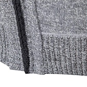 economico Maglioni Cardigan da uomo-Per uomo Cardigan Maglione con Zip Cardigan Spesso A Coste Maglia Corto Tasca Lavorato a maglia Blocco di colori Collo alla coreana Riscaldamento Moderno Contemporaneo Casuale Abbigliamento quotidiano