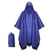cheap Outdoor Jackets-Unisex Hiking Raincoat Outdoor 3 In 1 Waterproof Lightweight Rip-resistant Hiking Outfits Hiking Clothes Spring Autumn / Fall Hoodie Raincoat Rain Poncho PU Leather Solid Color Black Yellow Pink