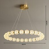 voordelige Eilandlichten-60 cm Single Design Pendant Light Metal Acrylic Electroplated Modern Nordic Style 110-120V 220-240V