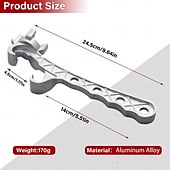 economico Strumenti manuali-2024 nuovo apriscatole multifunzione in alluminio, apriscatole da 5 galloni, apriscatole in metallo, strumento di apertura per la rimozione del coperchio, adatto per tappi da 2&quot; e 3/4&quot;, strumento di