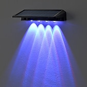 voordelige Wandverlichting buiten-zonnedeklamp buitenmuur waslicht staplicht waterdichte led-wandlamp tuinveranda tuinhek muur landschapsdecoratie 2/4 stuks