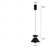 economico Luci a sospensione-lampada a sospensione a led isola cucina lampada a sospensione 1 luce 15 cm design singolo metallo finiture verniciate camera da letto moderna in stile nordico sala da pranzo 110-240v
