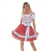 voordelige Dirndl-Oktoberfest Jurken Dirndl Dirndl-blouse Beiers hulp in de huishouding Duits München Weiden Doek in traditionele stijl Blouse