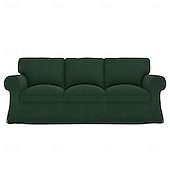 baratos Cobertura de Sofa-Capa de Sofá Cor Sólida Capas Acolchoadas em Veludo