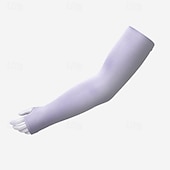ieftine Αξεσουάρ Τρεξίματος-1 pereche Cizme pentru ciclism Mâneci Armwarmers Mâneci pentru răcire cu protecție solară UV Culoare solidă Respirabilitate Elastic Bicicletă Negru Alb Mov Mătase de Gheață pentru Pentru femei Adulți