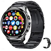 cheap Smartwatch-iMosi P68 Smart Watch 1.51 inch 4G LTE Cellular Smartwatch Phone 4G Pedometer Call Reminder Heart Rate Monitor Compatible with Smartphone Men GPS Hands-Free Calls Waterproof IP 67 46mm Watch Case
