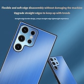 Недорогие Чехлы для Samsung-телефон Кейс для Назначение SSamsung Galaxy S24 S23 S22 S21 Ultra Plus А55 А35 А25 А15 5Г A54 A34 A14 Samsung A13 5G A13 Кейс на заднюю панель Защита от удара ТПУ Металл