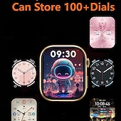 billige Smartarmbånd-696 HK9MINI Smartklokke 1.75 tommers Smart armbånd Smartwatch blåtann Skritteller Samtalepåminnelse Søvnmonitor Kompatibel med Android iOS Dame Herre Håndfri bruk Meldingspåminnelse IP 67 36mm urkasse