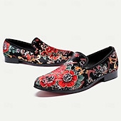 abordables Mocassins en cuir de qualité supérieure-Homme Mocassins et Slip On Maillots de bain Cuir Daim Confortable Antidérapantes Mocassins Noir / Rouge