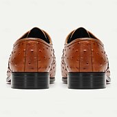 preiswerte Klassische Anzugschuhe-Herren Abendschuhe Abendschuhe Leder Italienisches vollnarbiges Rindsleder Komfortabel Rutschfest Schnürsenkel Schwarz Braun