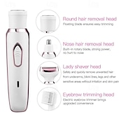 cheap Smart Appliances-4-in-1 Electric Shaver for Women -Multipurpose Facial Legs &amp;Underarm Trimmer with Wet/Dry Hair Removal - USB Rechargeable.Portable -Ideal Holiday Gift