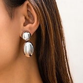 abordables Pendientes-Mujer Pendients de aro Pera Gota Precioso Moda Importante Chapado en Oro Aretes Joyas # 1 / # 2 / # 3 Para Boda Fiesta 1 Par