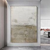 preiswerte Ölgemälde-handgemaltes 3D strukturiertes weißes abstraktes Gemälde auf Leinwand 3D strukturierte Wandkunst Boho moderne Leinwandkunst Wohnzimmer Dekor Pattle Knife Ölgemälde Wohndekor Hotelkunststück