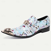 cheap Premium Leather Loafers-Men&#039;s Loafers &amp; Slip-Ons Formal Shoes Dress Shoes Leather Italian Full-Grain Cowhide Comfortable Slip Resistant Loafer Light Blue