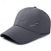 preiswerte Herrenhüte-Herren Cap Basecap Sonnenhut Kappe Schwarz Weiß Polyester Modisch Brautkleider schlicht Strasse Täglich Glatt Einstellbar Sonnenschutz Atmungsaktiv