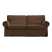 cheap Sofa Cover-2 Seat Sofa Cover or  2 Seat Sofa Bed Cover with Cushion Covers and Backrest Covers For Ektorp Couch Slipcover Washable Furniture Protector  LITB PRIME cover Ektcover