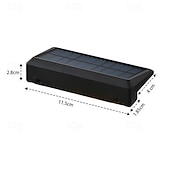 voordelige Wandverlichting buiten-zonnedeklamp buitenmuur waslicht staplicht waterdichte led-wandlamp tuinveranda tuinhek muur landschapsdecoratie 2/4 stuks