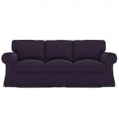 baratos Cobertura de Sofa-Capa de Sofá Cor Sólida Capas Acolchoadas em Veludo