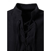 economico Medievali-Medievale Rinascimento 17° secolo Blusa / Camicia Pirata Guerriero Vichinghi Costume Per uomo Halloween Carnevale Mascherata Performance Abbigliamento Quotidiano LARP Adulti Camicia