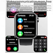 voordelige Smartwatches-f108 smartwatch hartslag bluetooth oproepinformatie push-step count sporthorloge slimme armband