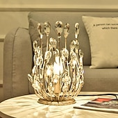 levne noční lampa-led stolní lampa 5w teplá bílá vintage design křišťálová stolní světla dekorativní ložnice kancelář 110-240v