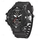abordables Relojes digitales-Reloj digital SANDA para hombres deporte al aire libre moda reloj de pulsera cronómetro luminiscente reloj despertador cuenta regresiva reloj de TPU