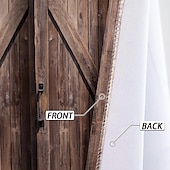 Vintage Wooden Blackout Curtains Door Insulation Outdoor Balcony Rest Living Room Home Decoration 2-piece Set of 3d Digital Printing Perforated cheap Curtains & Drapes-Vintage Wooden Blackout Curtains Door Insulation Outdoor Balcony Rest Living Room Home Decoration 2-piece Set of 3d Digital Printing Perforated