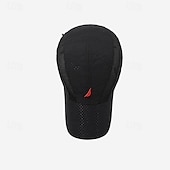 cheap Men&#039;s Baseball Cap-Men&#039;s Baseball Cap Sun Hat Trucker Hat Black Navy Blue Polyester Embroidery Fashion Casual Street Daily Letter Adjustable Sunscreen Breathable