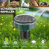 cheap Electric Mosquito Repellers-Solar Ultrasonic Mouse and Snake Repeller – Garden Pest Deterrent with Shock and Vibration, Solar Powered Lawn Protection Device