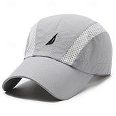 cheap Men&#039;s Baseball Cap-Men&#039;s Baseball Cap Sun Hat Trucker Hat Black Navy Blue Polyester Embroidery Fashion Casual Street Daily Letter Adjustable Sunscreen Breathable